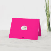 Valentijnsdag Cadeaus voor Dochters in Roze Zebrap Feestdagen Kaart (Achterkant)