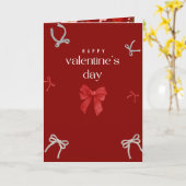 Valentijnsdag Calligrafiekaart Roodfluwelen Kleur Kaart (Gele Bloem)