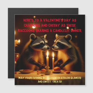 Valentijnsdag Candlelight Diner Magnetische Kaart