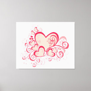 Valentijnsdag Canvas afdrukken