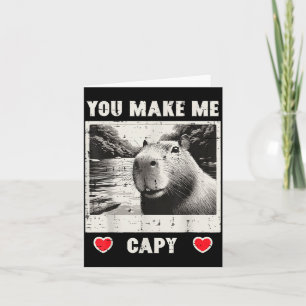 Valentijnsdag Capybara Selfie Maakt Mij Capy Manne Kaart