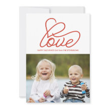 Valentijnsdag Card met Love and Photo