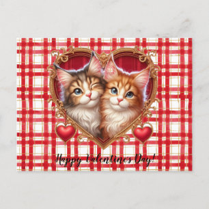 Valentijnsdag Cat Briefkaart