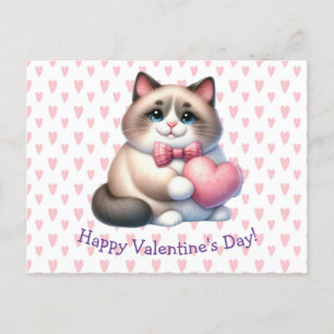 Valentijnsdag Cat Briefkaart