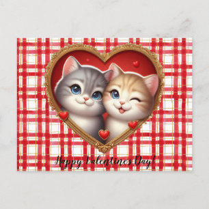 Valentijnsdag Cat Briefkaart