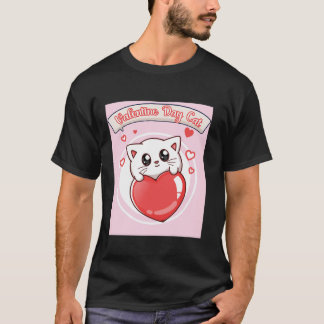 Valentijnsdag cat cat grappig lange mouw T Shirt