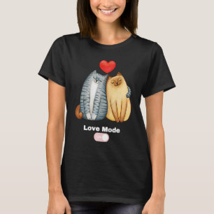 Valentijnsdag cat motif lion mode over mannen t-shirt