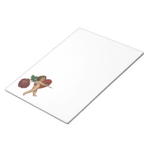  Valentijnsdag Cherub en Victoriaans Roos Notitieblok