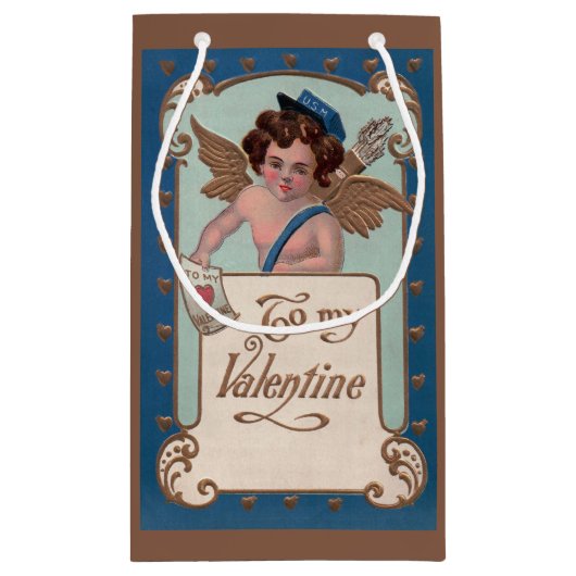  Valentijnsdag, Cherub met liefdesbrieven Klein Cadeauzakje (Achterkant)