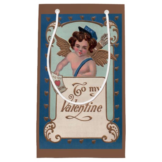  Valentijnsdag, Cherub met liefdesbrieven Klein Cadeauzakje (Voorkant)