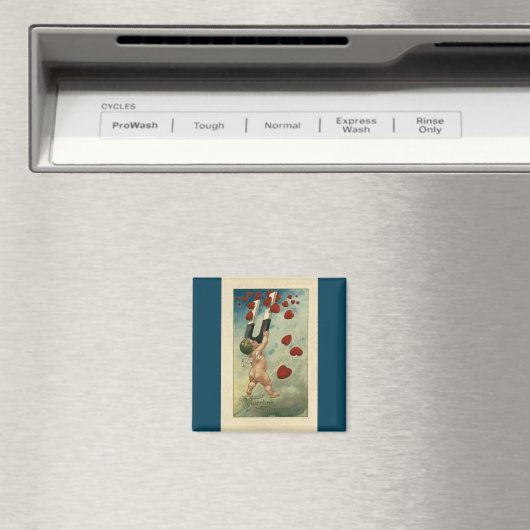  Valentijnsdag, Cherub met Magnet Hearts Magneet (Insitu (Vaatwasser))