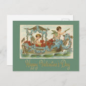  Valentijnsdag Cherubs Briefkaart (Voorkant / Achterkant)