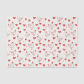 Valentijnsdag Chicken Heart Love Tissuepapier (Voorkant)
