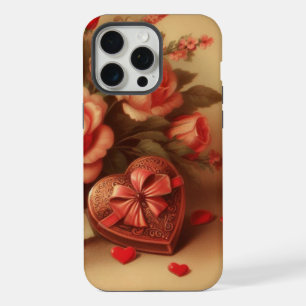Valentijnsdag Chocolade en Bloemen iPhone 15 Pro Max Hoesje