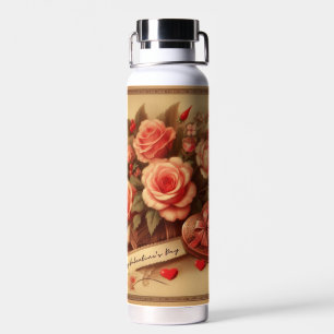 Valentijnsdag Chocolade en Bloemen Waterfles