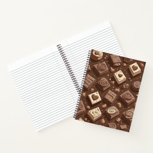 Valentijnsdag Chocolade Notitieboek (Binnen)