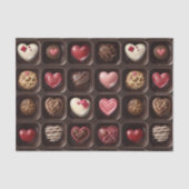 Valentijnsdag Chocolade snoep Tissuepapier (Voorkant)