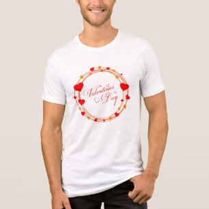 Valentijnsdag Cirkelontwerp-25695 Tri-Blend Shirt