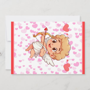Valentijnsdag classic/ Cupid Feestdagenkaart