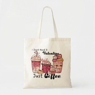Valentijnsdag Coffee Funny Tote Bag