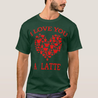 Valentijnsdag Coffee Pun Gift - Ik hou van je T-shirt