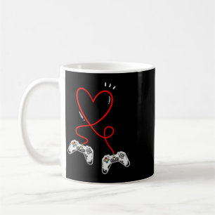 Valentijnsdag Controllers Hart Videospel Gamer Koffiemok
