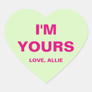 Valentijnsdag Conversation Heart Hart Sticker