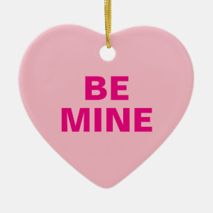 Valentijnsdag Conversation Heart Keramisch Ornament
