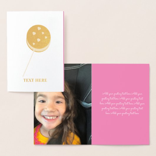 Valentijnsdag Cookie Cake Pop Hearts Gold Folie Kaarten (Display)