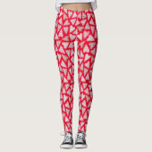 Valentijnsdag Cookie Hearts waterverf Leggings (Voorkant)