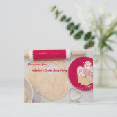 Valentijnsdag Cookie Swap Party Kaart (Staand voorkant)