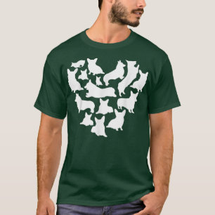Valentijnsdag Corgi Heart Funny Dog Lover Gifts M T-shirt