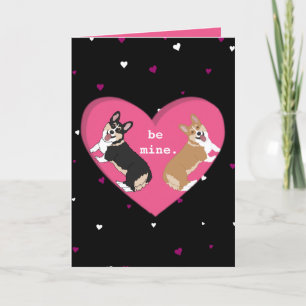 Valentijnsdag Corgi XOXO Bedankkaart