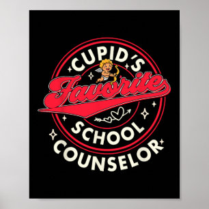 Valentijnsdag Counselor Cupido's Favoriete School Poster