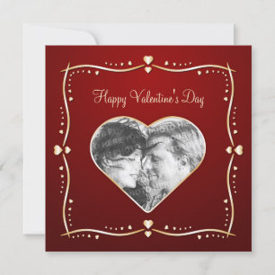 Valentijnsdag Couple Jubileum-fotokaart Feestdagenkaart