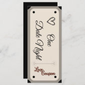 Valentijnsdag Coupon Editable (Voorkant / Achterkant)