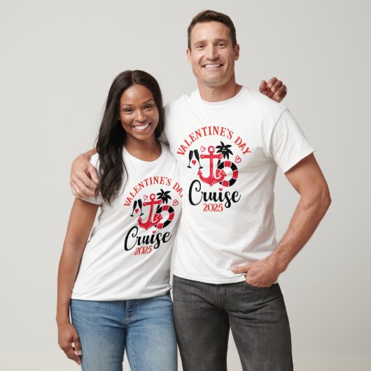 Valentijnsdag Cruise Aangepaste datum Jaar T-shirt (Unisex)
