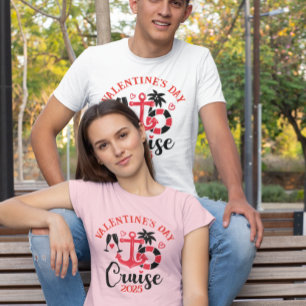 Valentijnsdag Cruise Aangepaste datum Jaar T-shirt