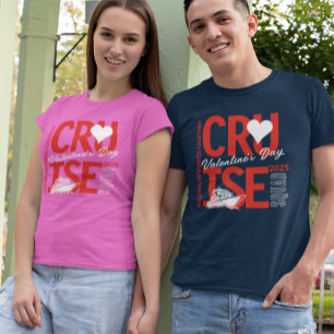 Valentijnsdag Cruise Squad Aangepast Jaar T-shirt