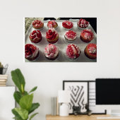 Valentijnsdag Cupcakes Poster (Thuiskantoor)