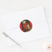  Valentijnsdag Cupid, Angels Burning Love Ronde Sticker (Envelop)