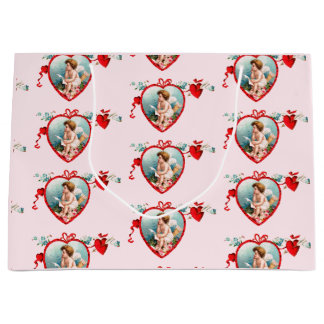 VALENTIJNSDAG CUPID HEART Gift Bag Groot Cadeauzakje