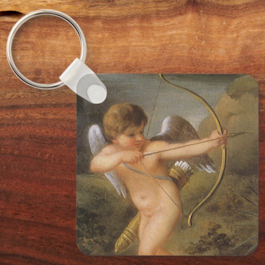 Valentijnsdag, Cupid met Bow en Pijl Sleutelhanger (Voorkant)
