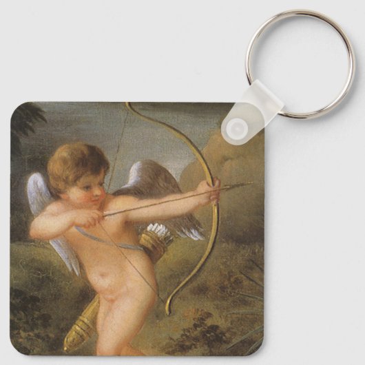 Valentijnsdag, Cupid met Bow en Pijl Sleutelhanger (Achterkant)