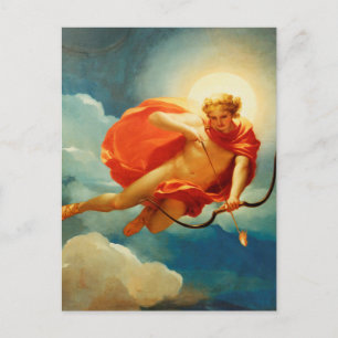 Valentijnsdag Cupido schiet zijn liefdespijlen af Feestdagenkaart