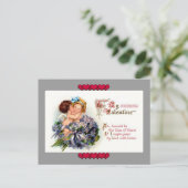  Valentijnsdag Cupid's Kiss Briefkaart (Staand voorkant)