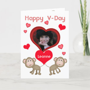 Valentijnsdag Custom Photo Wenskaart Feestdagen Kaart