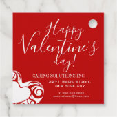 Valentijnsdag Customer Appreciation Gift Label (Achterkant)