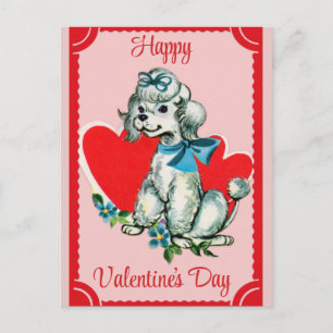 Valentijnsdag Cute Dog Podle Briefkaart
