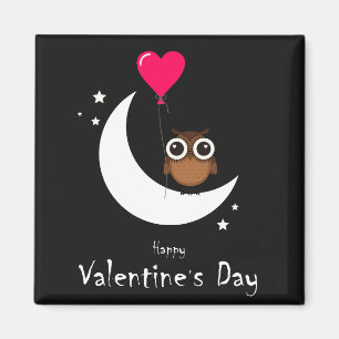 Valentijnsdag Cute Owl Magneet